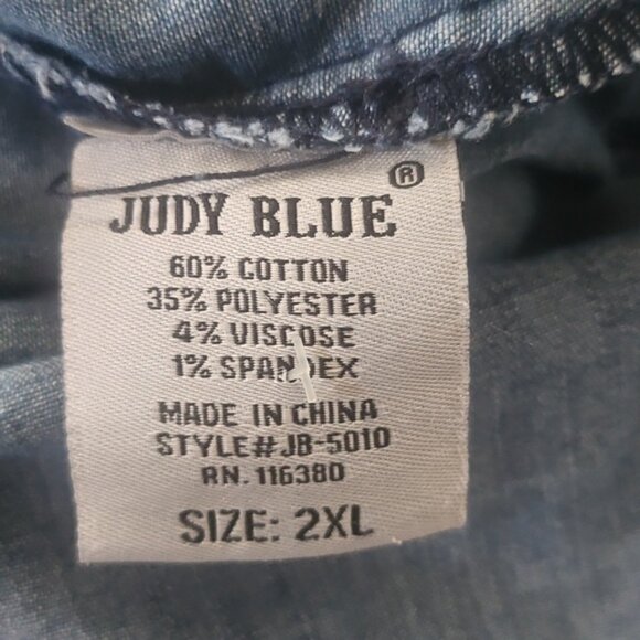 Judy Blue Button Down Denim Dress - Picture 12 of 15